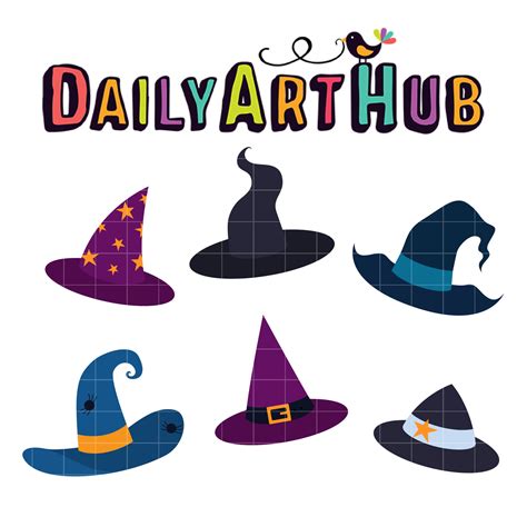 Witches Hats Clip Art Set – Daily Art Hub // Graphics, Alphabets & SVG