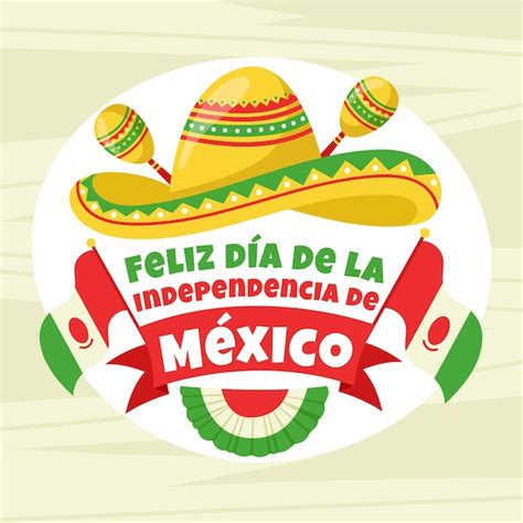 Free Vector Independencia De M Xico With Maracas And Hat