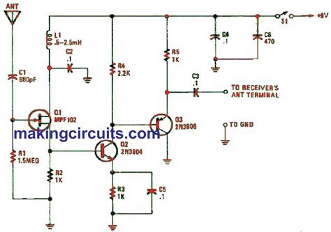 Mobile Signal Booster Circuit Diagram