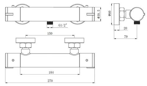 Modern Exposed Thermostatic Shower Mixer Valve Tap Bathroom Round