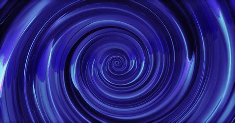 Abstract background with blue swirling funnel or swirl spiral made of ...