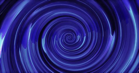 Abstract Background With Blue Swirling Funnel Or Swirl Spiral Made Of