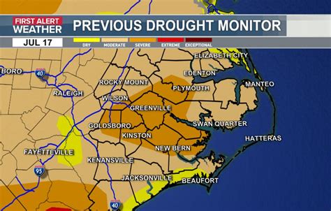 Drought Update Drought Conditions Easing A Bit Across Eastern North Carolina