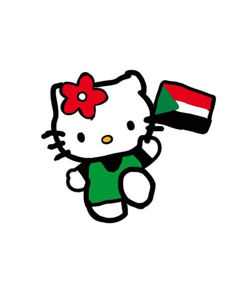 Hello Kitty Sudan Flag