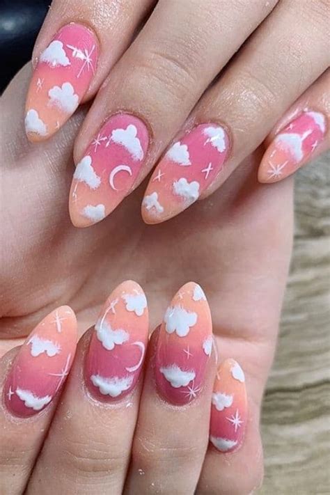 Cloud Nail Designs For A Dreamy Manicure