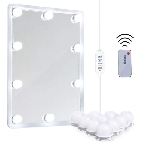 LED Vanity Mirror Lights Kit – Remote Controlled Makeup Mirror Lighting ...