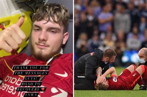 Harvey Elliott Injury Latest Instagram Update Liverpool Star