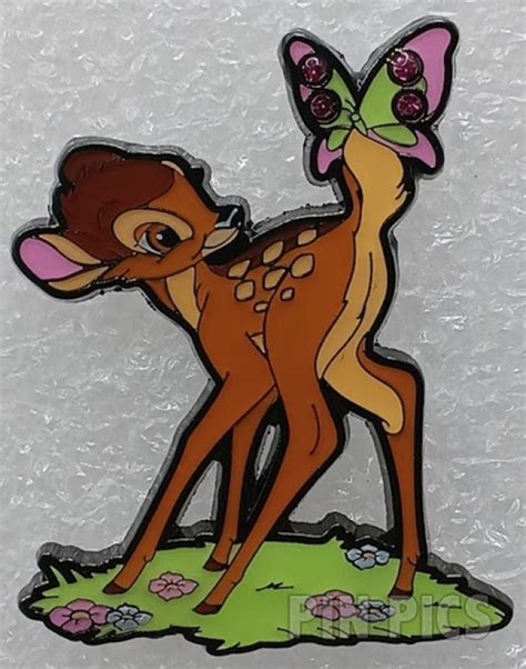 Pp Loungefly Bambi Pink Jeweled Butterfly On Tail Hot Topic Pinpics