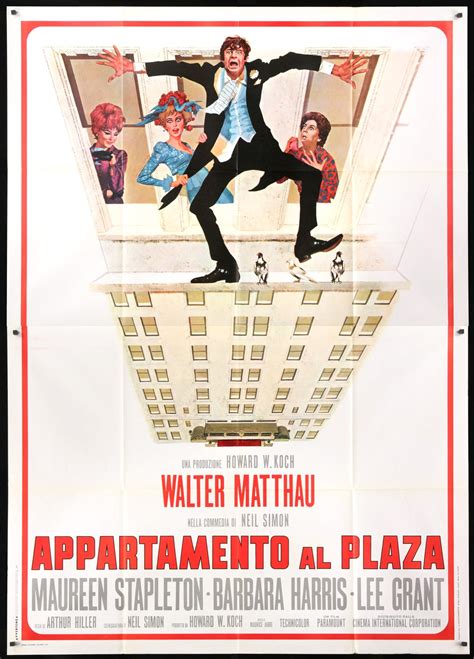 Plaza Suite (1971) Original Italian 4 Fogli Movie Poster - Original Film Art - Vintage Movie Posters