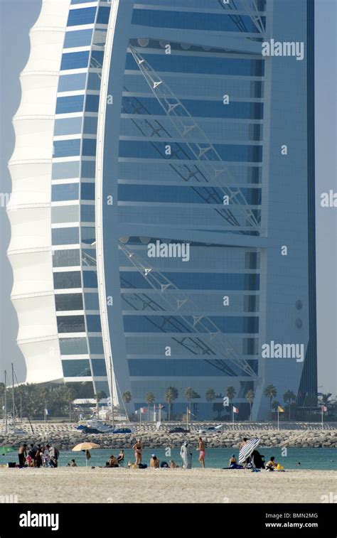 Jumeirah Beach Burj Al Arab Stock Photo Alamy