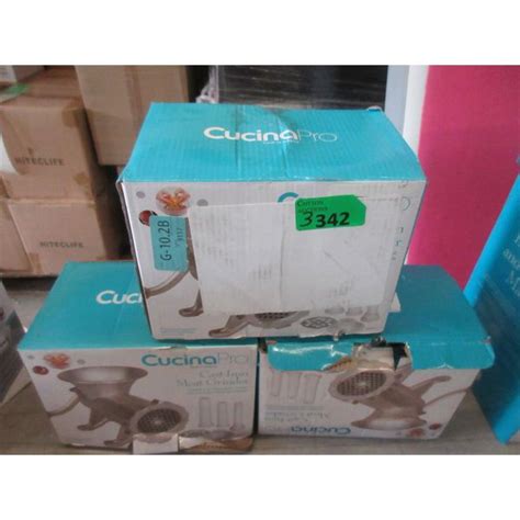 3 Cucina Pro Cast Iron Meat Grinders