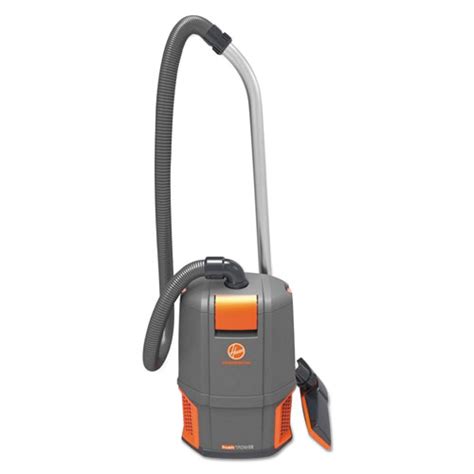 Hoover® Commercial HushTone Backpack Vacuum, 6 qt Tank Capacity, Gray ...