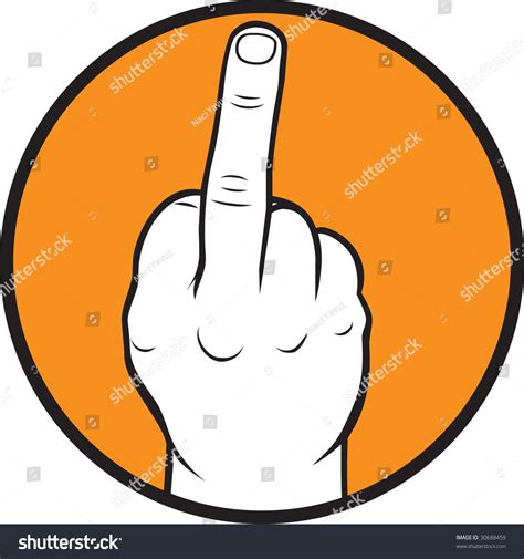 Fuck Off Hand Gesture เวกเตอรสตอก ปลอดคาลขสทธ Shutterstock