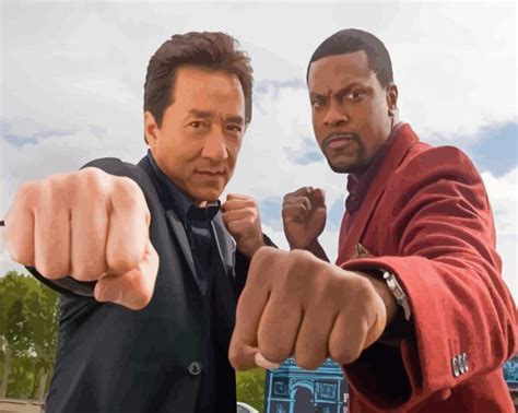 Rush Hour Carter And Lee Characters 5d Diamond Paintings Diamond