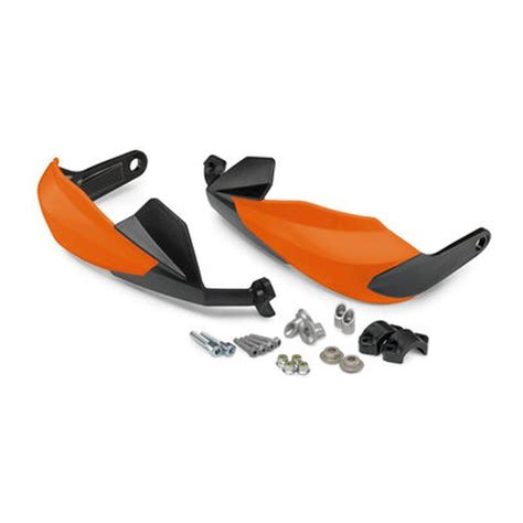 Kit de protège main FERMÉ Version BASSE Orange pour KTM SX EXC