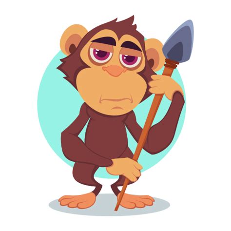 Monkey Stickers - Free smileys Stickers