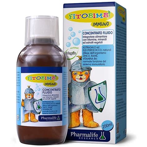 Siro Fitobimbi Immuno Concentrato Fluido Pharmalife Chai 200ml