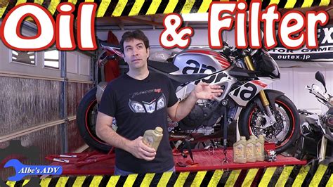 Aprilia Tuono Oil And Filter Change YouTube