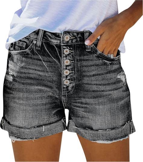 L9wei Womens Hot Pants Fashion Jeans Summer Women Denim High Waist