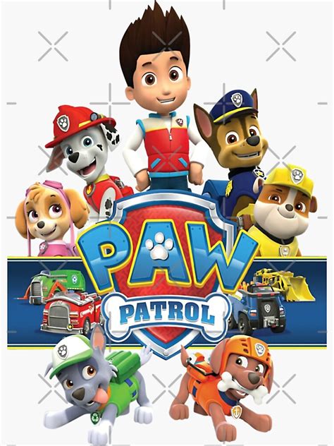 Paw Patrol Team Sticker For Sale By Ericadaigle Redbubble