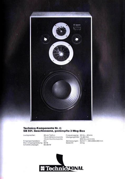 Technics SB 501 Hifi Wiki