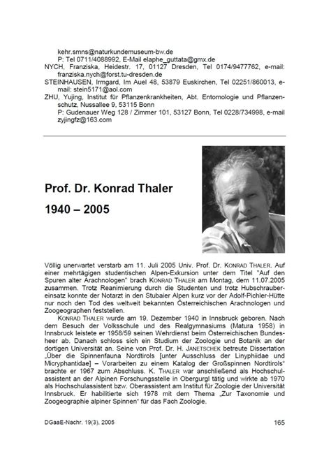 Pdf Nachruf Prof Dr Konrad Thaler 1940 2005