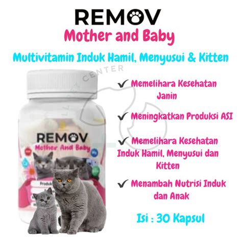 Jual Vitamin Kucing Hamil Menyusui Vitamin Kitten Remov Mother And Baby