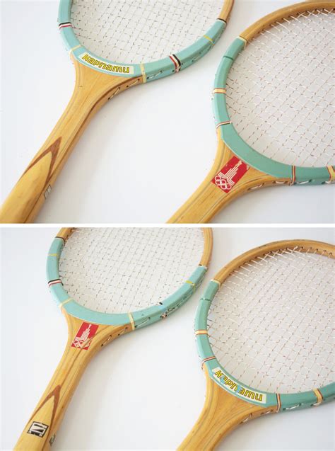 Raquetas De Tenis De Madera Vintage Una Decoraci N Deportiva Etsy