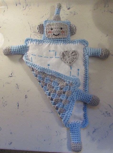 Robot Lovey Blanket Pattern By Sarah Zimmerman