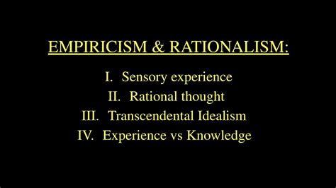 Empiricism Vs RationalismKant YouTube