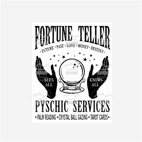 Fortune Teller Sign Printable