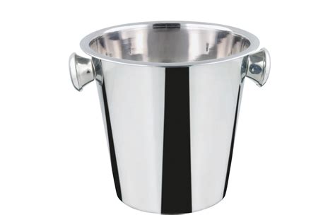 Secchiello Champagne Acciaio Inox Cm Con Pomoli Auteri Hotellerie