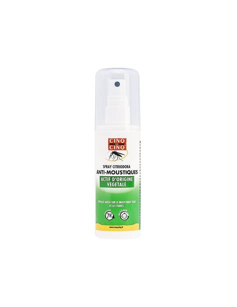 Spray Anti Moustiques Cinq Sur Cinq Citriodora Tropic