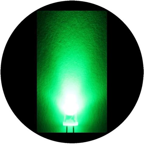 Led Ultrabrillante Mm Verde Crea Electronics