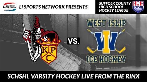 Schshl Varsity Hockey Kings Park Commack Vs West Islip Youtube