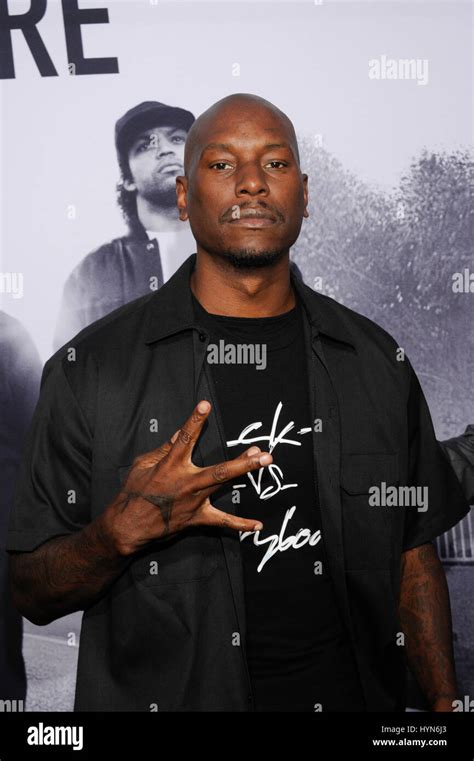 Tyrese Gibson Attends The Straight Outta Compton World Premiere At La