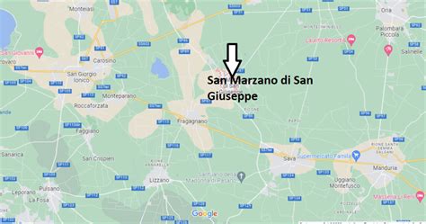 Dove Si Trova San Marzano Di San Giuseppe Italia Mappa San Marzano Di