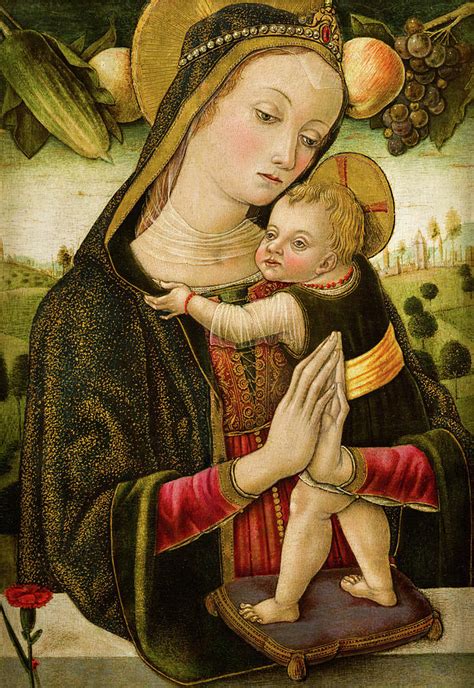 Madonna With Child Painting By Vittore Crivelli Fine Art America