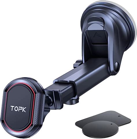 TOPK Car Phone Holder Magnetic Phone Car Mount For Windshield And