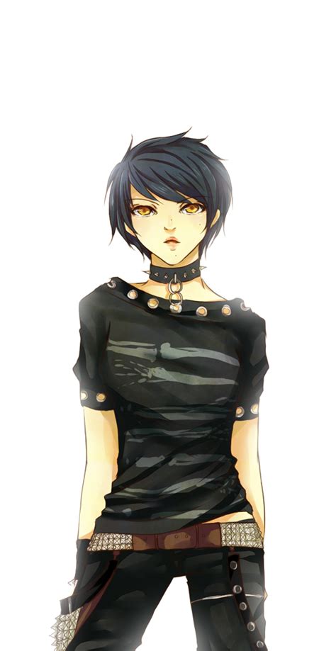 Punk girl by AquaYume.deviantart.com on @deviantART Anime Girl Short ...