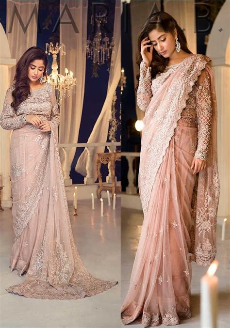 Maria B Embroidered Saree 2018 Pakistani Dresses Marketplace