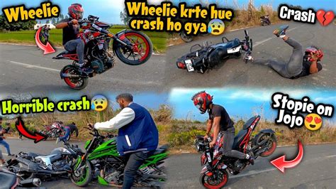 Stunt Krte Krte Crash Ho Gya😰siddu Crash On Road😥must Watch💔 Youtube