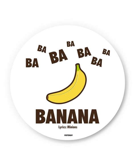 Ba Ba Banana Song Minion Fridge Magnet Banana Song Minions Ba Ba Banana