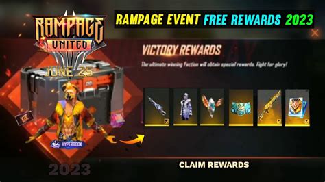 FREE FIRE RAMPAGE EVENT 2024 RAMPAGE 5 0 FREE REWARDS FF NEW