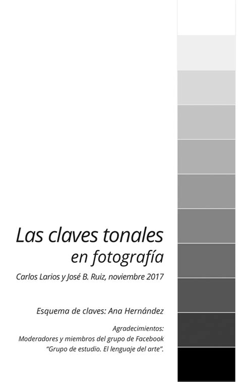 Las Claves Tonales En Fotograf A Confederaci N Espa Ola De Fotograf A