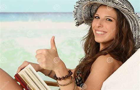 Beach Girl Stock Image Image Of Book Beach Thump Holiday 17456993