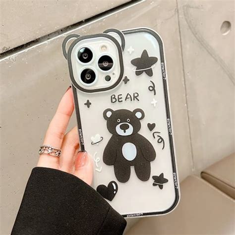 Flip Mirror Stand Bear Iphone Case Waw Cases