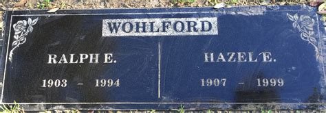 Ralph Earle Wohlford 1903 1994 Find A Grave äreminne