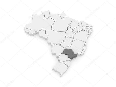 Mapa De S O Paulo Brasil Foto Tatiana