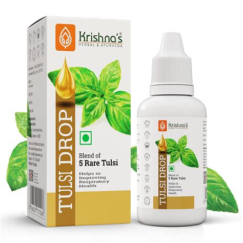 Krishnas Concentrated Drops Of 5 Rare Tulsi Drop For Natural Immunity